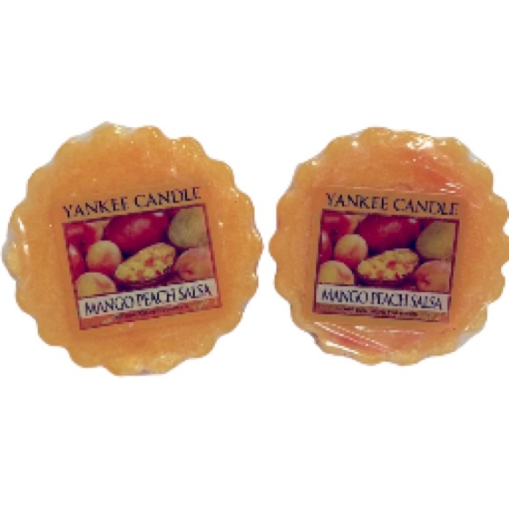 2 Yankee Candle Tarts MANGO PEACH SALSA NEW 0.8 oz each